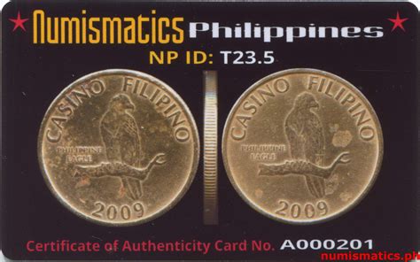 casino filipino coin 2009 price|Casino Filipino Philippine Eagle Token .